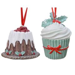 Ornament brad - Cupcake with Hanger - mai multe modele