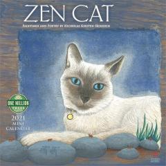 Calendar 2021 - Zen Cat Mini, 17.5x17.5 cm