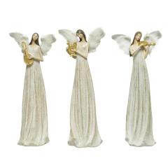 Figurina decorativa - Angel with Fur and Glitter - mai multe modele