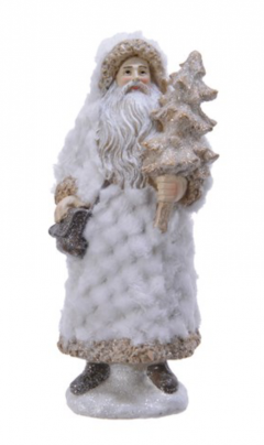 Figurina decorativa - Santa with Fur Jacket