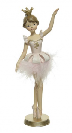 Figurina decorativa - Ballerina on Stand - Soft Pink