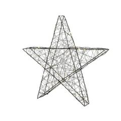 Decoratiune - Big and Bright MicroLED - Metal Wire Star - Warm White