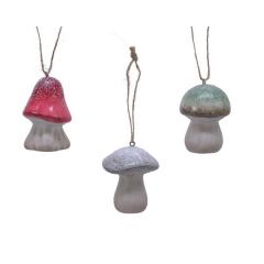 Ornament brad - Mushroom with Hanger - mai multe culori