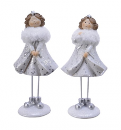 Figurina decorativa - White Glitter Girl - mai multe modele