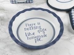 Farfurie din ceramica - Katie Alice- Vintage Indigo Round Pie Dish