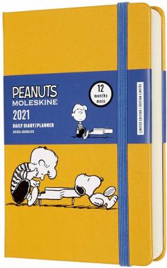 Agenda 2021 - Peanuts - 12-Month Daily Planner - Pocket, Hard Cover - Piano