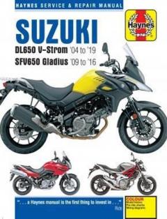 Coperta cărții Suzuki DL650 V-Strom & SFV650 Gladius (04 - 19)