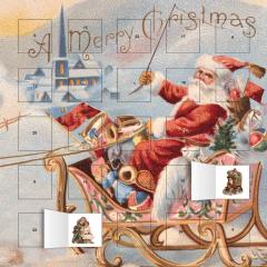 Calendar de Advent - Santa's Sleigh with Stickers - 2010