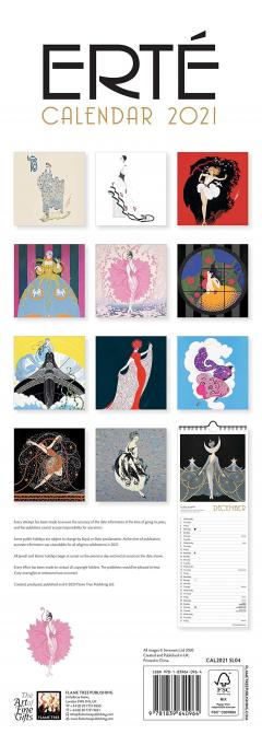 Calendar 2021 - Slim, Art - Erte