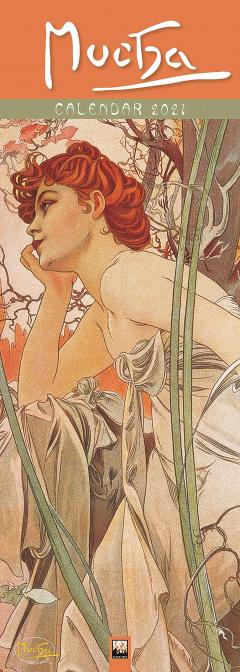 Calendar 2021 - Slim, Art -  Alphonse Mucha