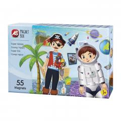 Joc magnetic - Super eroi, 48 piese