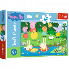 Puzzle 60 de piese - Peppa Pig - Distractie in vacanta