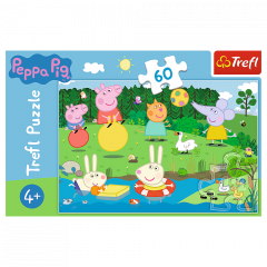 Puzzle 60 de piese - Peppa Pig - Distractie in vacanta