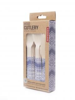 Set tacamuri din lemn - Wood Cutlery Tribal