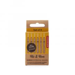 Set 8 periute - His and Her - Bamboo Interdental Brush