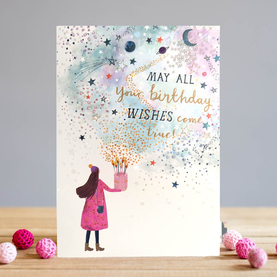 Felicitare Birthday Wishes Come True Louise Tiler Designs