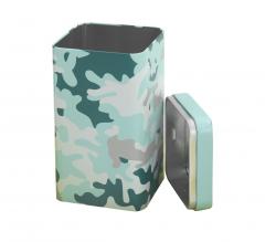 Cutie pentru ceai - Camouflage Bleu, 500g