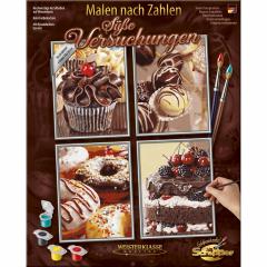 Kit pictura cu numere - Quattro - Sweet Temptations, 36x48 cm