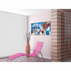 Kit pictura cu numere - Triptic - Santorini, 50x80 cm