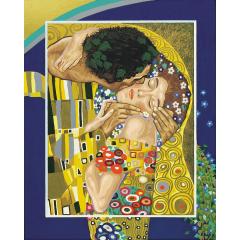 Kit pictura cu numere - The Kiss, 40x50 cm