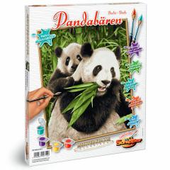 Kit pictura cu numere - Pandabaren, 24x30 cm