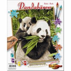 Kit pictura cu numere - Pandabaren, 24x30 cm