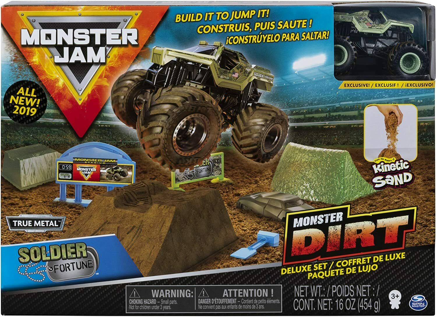 Monster truck sales kinetic sand