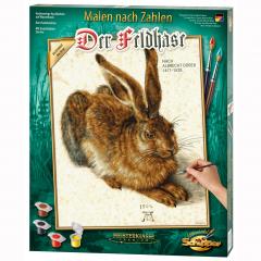 Kit pictura cu numere - Young Hare, 40x50 cm