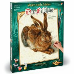 Kit pictura cu numere - Young Hare, 40x50 cm