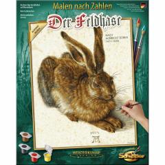 Kit pictura cu numere - Young Hare, 40x50 cm