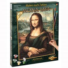 Kit pictura cu numere - Mona Lisa, 40x50 cm