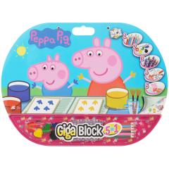 Set pentru desen 5 in 1 - Giga Block, Peppa Pig