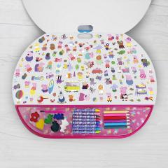 Set pentru desen 5 in 1 - Giga Block, Peppa Pig