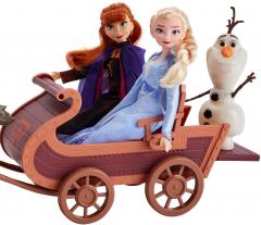 Set de joaca Disney Frozen II - Aventuri pe sanie, 5 personaje
