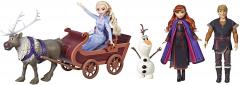 Set de joaca Disney Frozen II - Aventuri pe sanie, 5 personaje