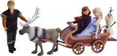 Set de joaca Disney Frozen II - Aventuri pe sanie, 5 personaje