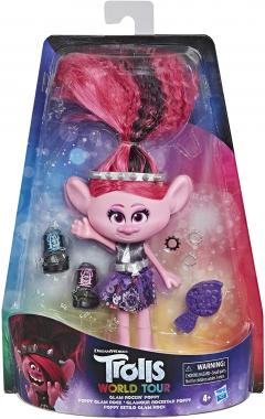 TrollsSA Papusa Poppy Rock Style Deluxe Fashion