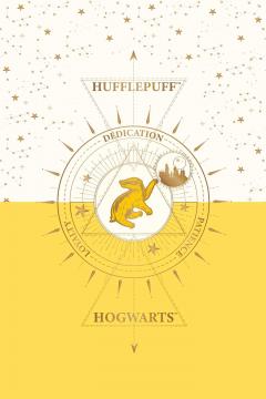 Set 20 de carti postale - Harry Potter - Hufflepuff