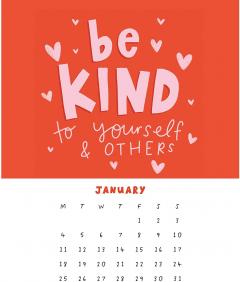 Calendar 2021 - Desk Easel - The Happy News