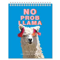 Calendar 2021 - Desk Easel - Emily Brooks - No Prob Llama