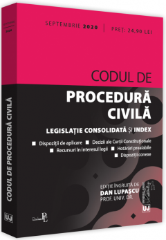 Codul de procedura civila. Septembrie 2020