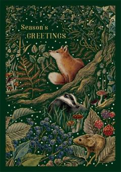 Felicitare - Season's Greetings - Fox Badger and Mouse