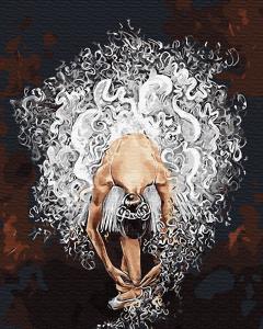 Set pictura pe numere - Abstract Ballerina, 40x50 cm