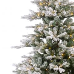 Brad artificial - Grandis Fir Snowy Micro LED Indoor, 150 cm