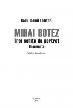 Mihai Botez. Trei schite de portret