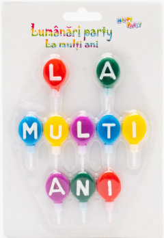 Lumanari aniversare Happy Birthday - Mai multe modele