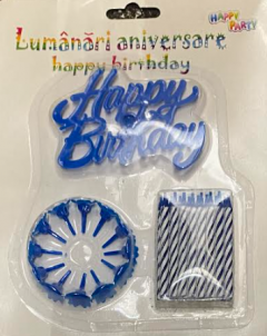 Lumanari aniversare Happy Birthday - Mai multe modele