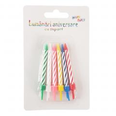 Lumanari aniversare cu suport - mai multe culori