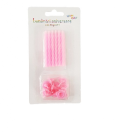 Lumanari aniversare cu suport - mai multe culori