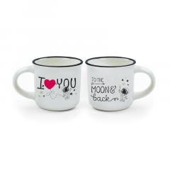 Set 2 cesti - Espresso For Two - To the Moon and Back